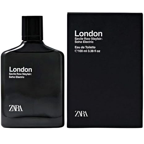 Zara London Soho Electric Perfume for Men Spicy Black Pepper Cypress and Amber Scent Eau de Toilette 100ml (3.4 fl. oz.)