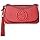 Gucci Soho Interlocking GG Red Leather Chain Flap Shoulder Bag Handbag Italy New
