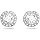 Swarovski Crystal Authentic Angelic All Around Set of Necklace, Bracelet and Earrings, White, Rhodium Finish- Women's Hypoallergenic Sparkling Jewelries - Nickel Free Crystal Jewelry Collection
