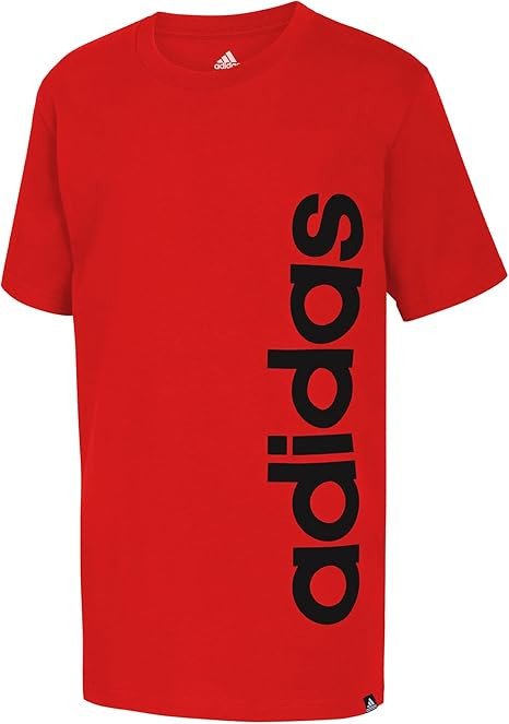Adidas Boys Short Sleeve Linear Logo T-Shirt