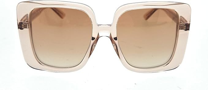 Gucci GG1314S 005 Beige/Brown Mirrored Oversized Square Women's 55mm Sunglasses