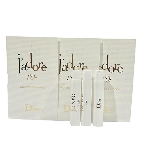 Dior Sample Perfume J'adore L'Or Essence De Parfum Sample Women 1 ml / 0.03 fl oz Set of 3