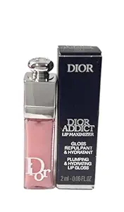 Dior Addict Lip Maximizer Lip Plumping Gloss # 001 PINK (MINI/SMALL/SAMPLE SIZE/TRAVEL SIZE) 2 ml / 0.06 fl oz- (NOTE THIS IS VERY SMALL) - 0106