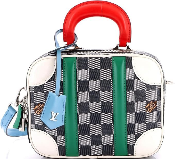 Pre-Loved Valisette Handbag Limited Edition Colored Damier BB, Black